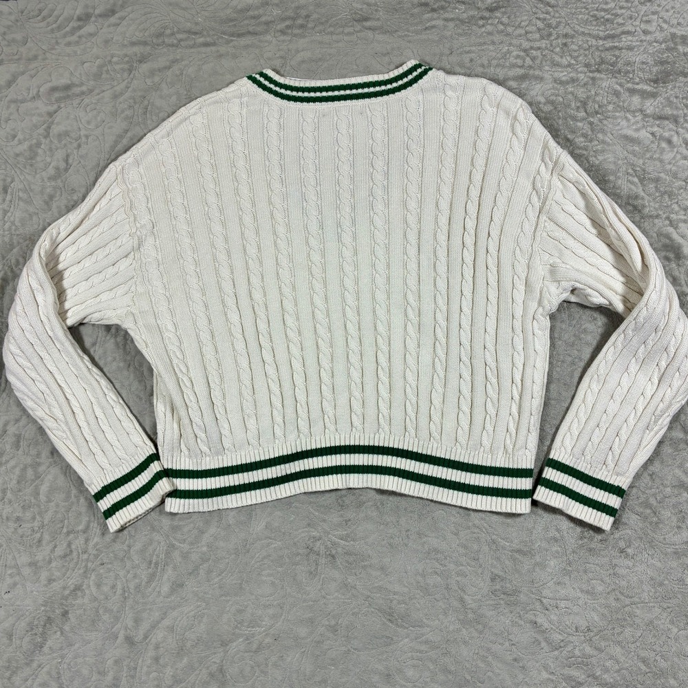 Prince Pickleball Retro Cricket Cable Knit Sweater Size XXL Preppy Tennis - Picture 3 of 11